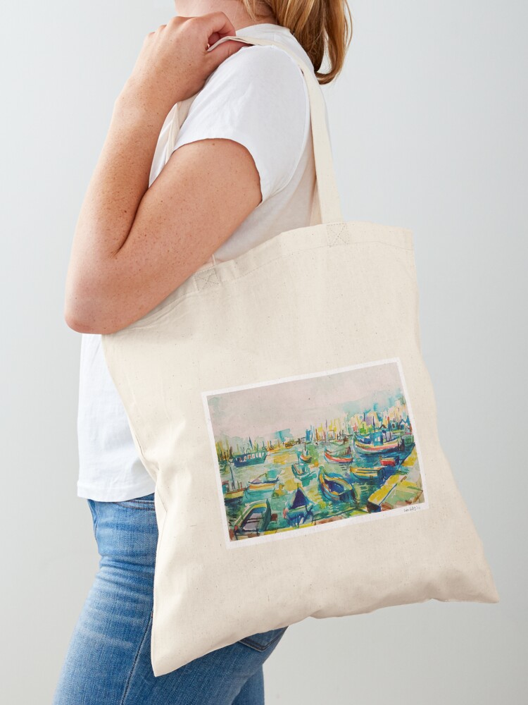 Women Bags Malta - Torba materiałowa Marsaxlokk Harbour, Malta, z