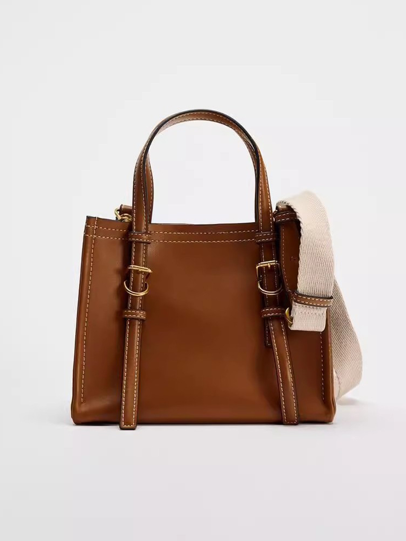 Women Bags Zara - Cross border 2024 brązowo-żółta torebka jesienna