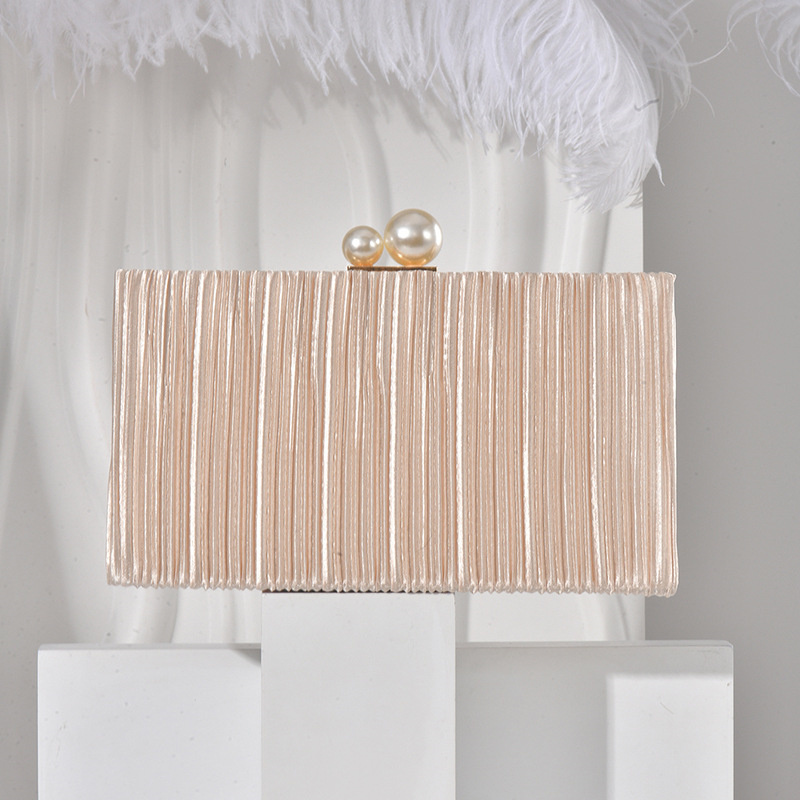 Evening Bag Beaded - Torebka kopertówka z cienkiej, błyszczącej tkaniny