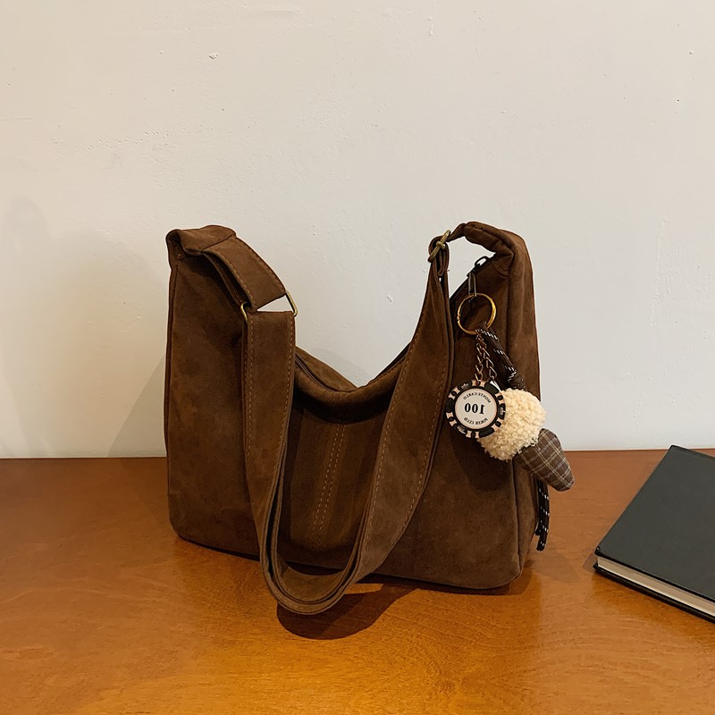 Women Bags Branded Sale - Torebki na ramię z imitacji zamszu,