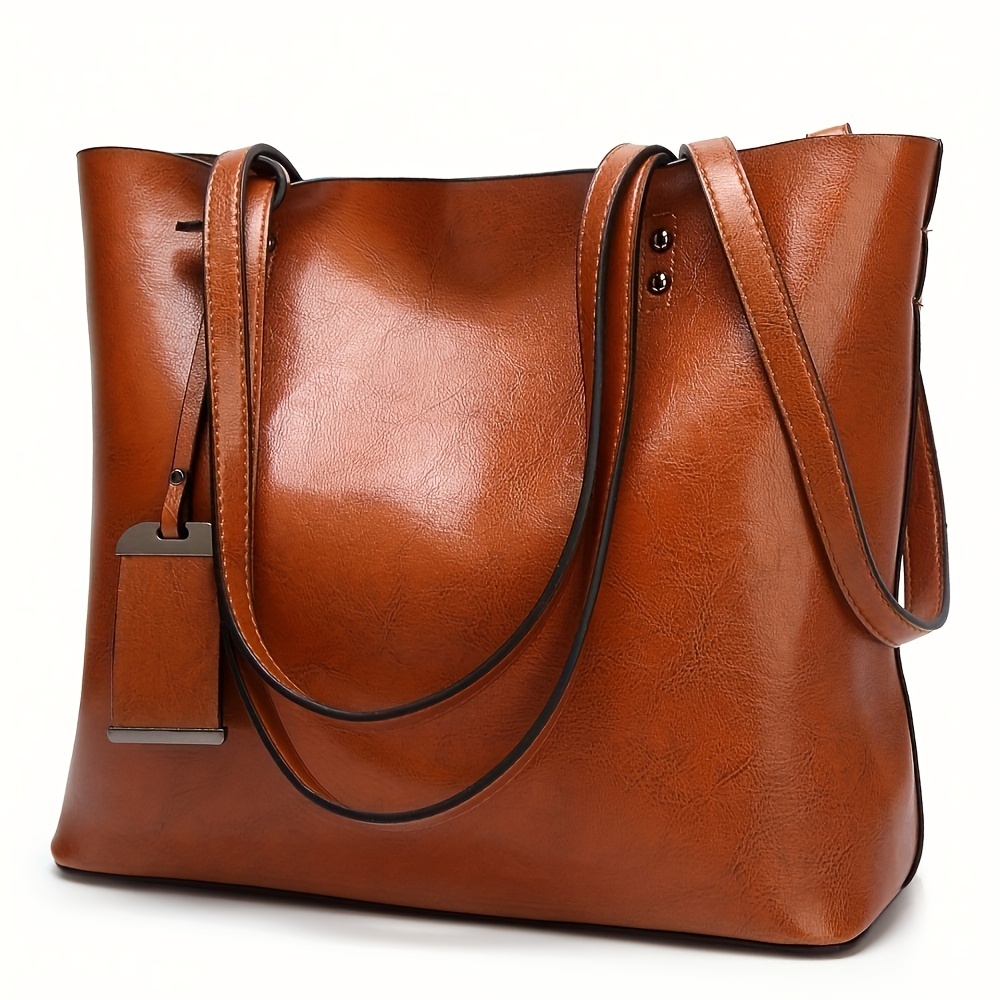 Women Bags For Work - Modna klasyczna Retro skórzana damska torebka