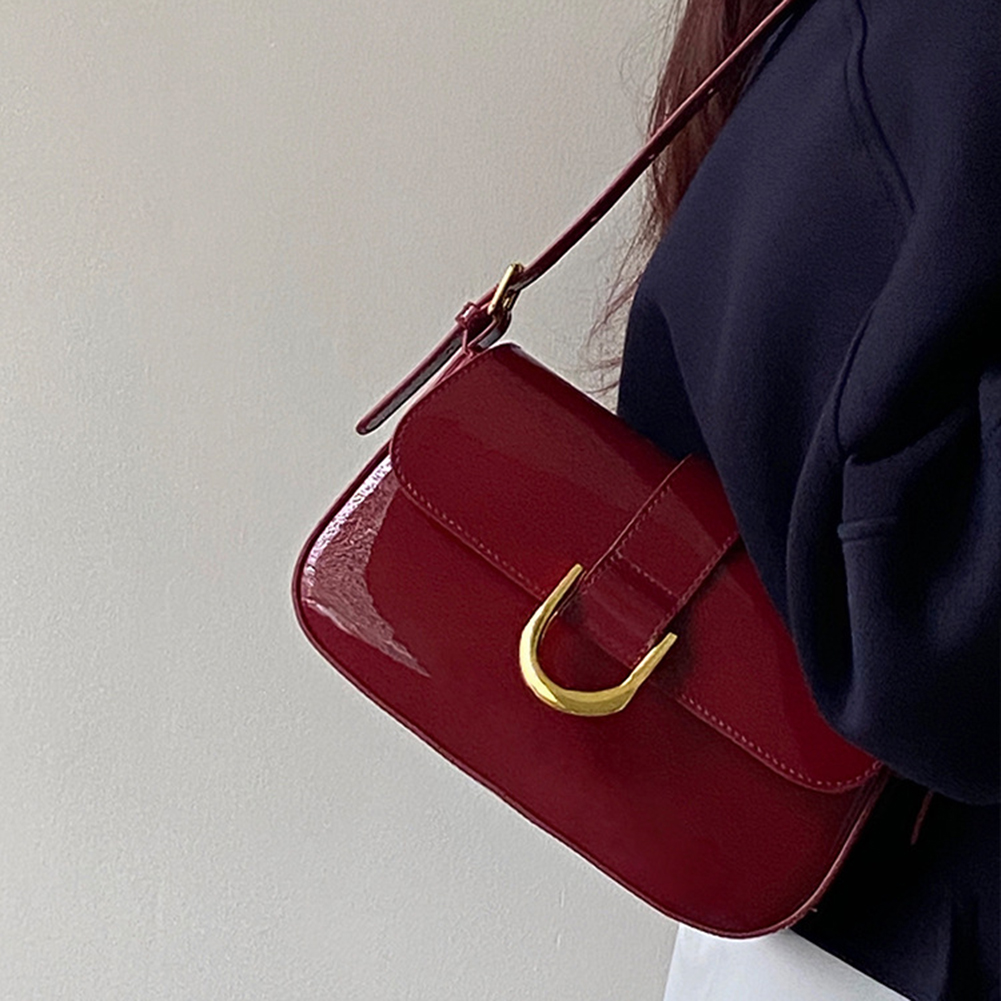 Retro Patent Leather Shoulder  – Women Bags Zara recenzja i cena