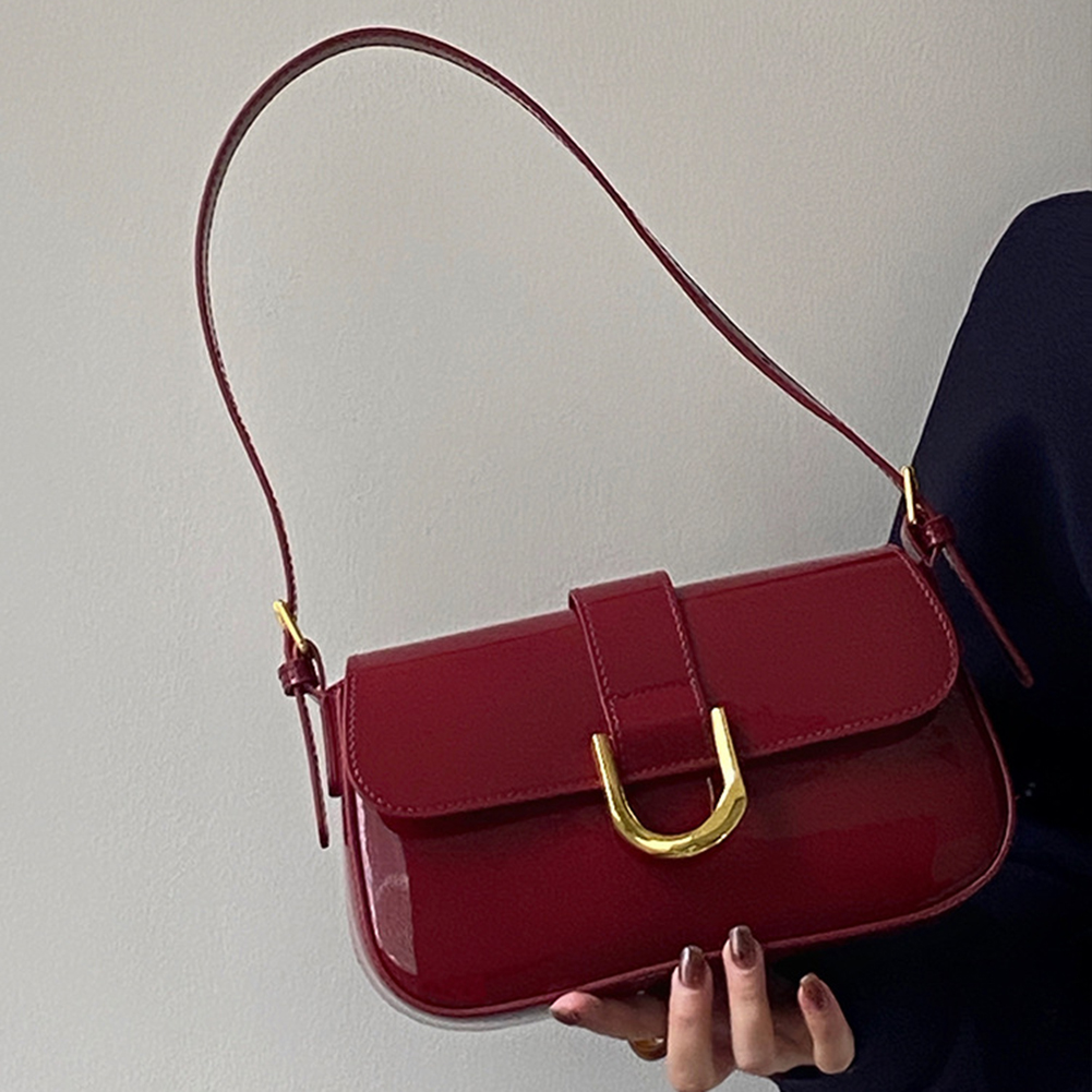 Retro Patent Leather Shoulder  – Women Bags Zara recenzja i cena