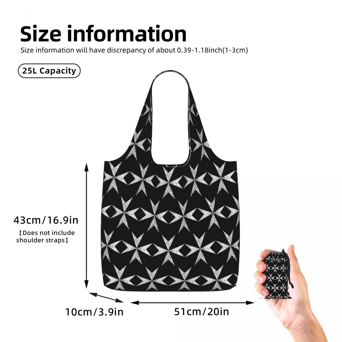 Torba na zakupy z motywem Krzy – Women Bags Malta recenzja i cena