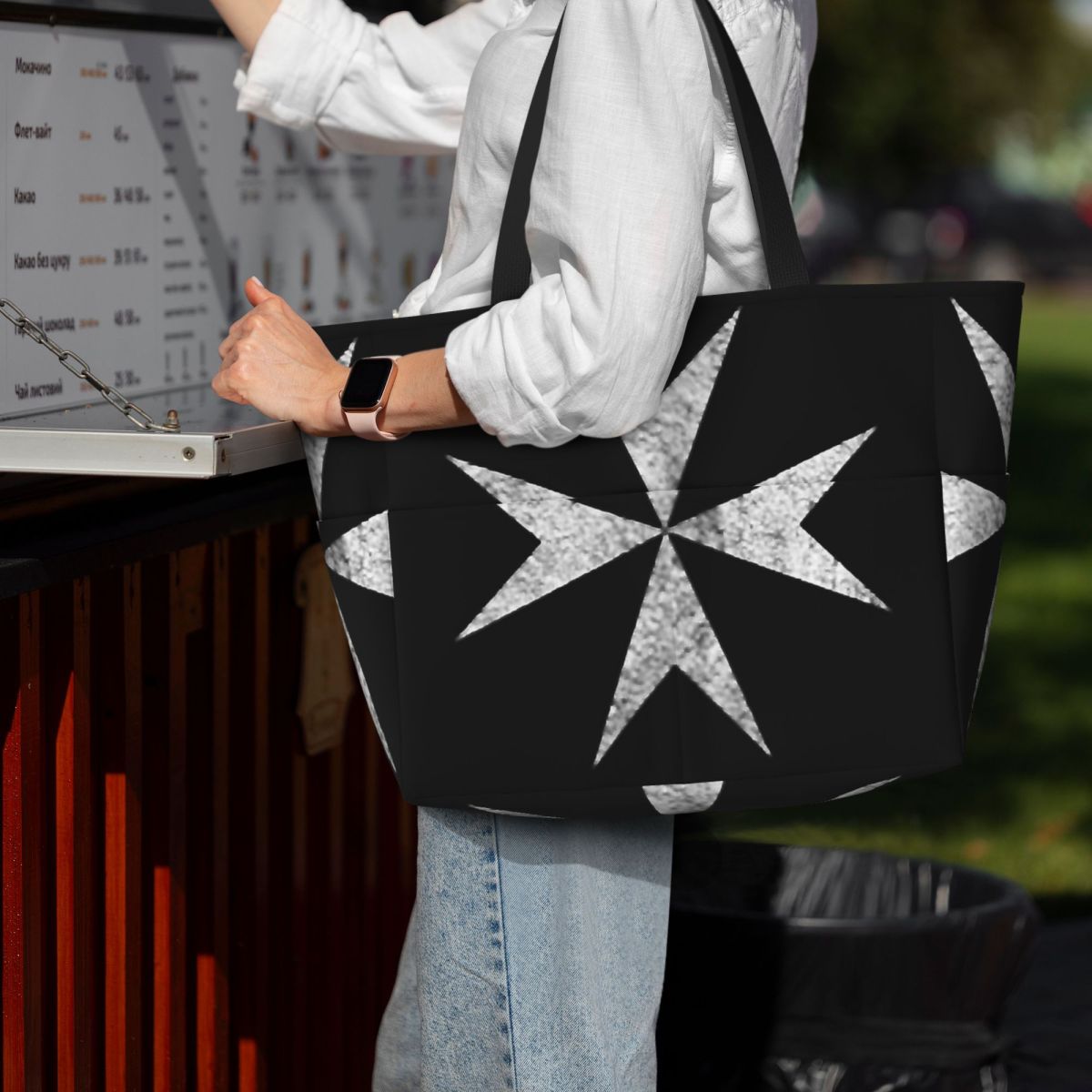 Torba plażowa z krzyżem maltań – Women Bags Malta recenzja i cena