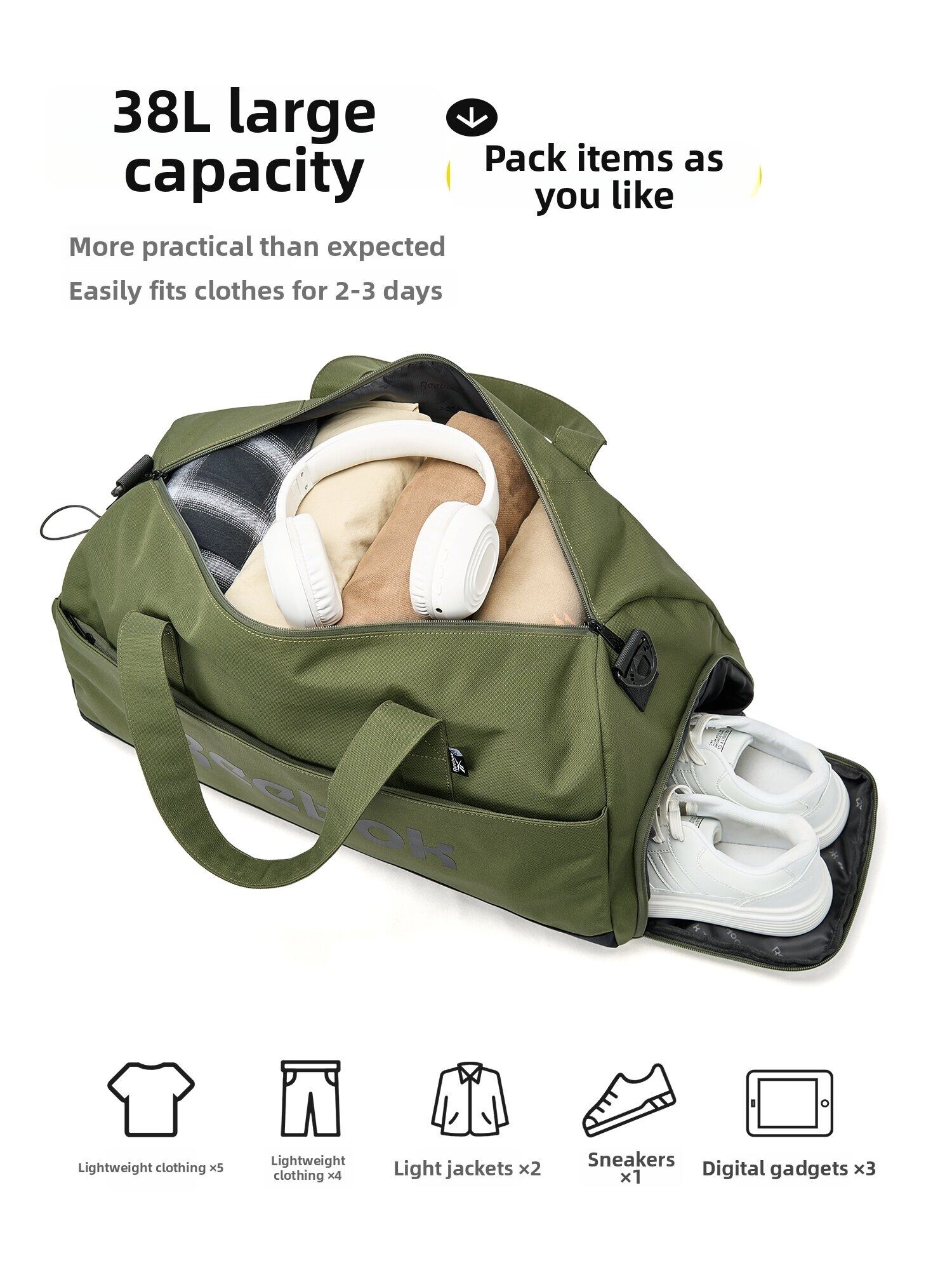 Torba podróżna REEBOK unisex,  – Women'S Reebok Bags recenzja i cena
