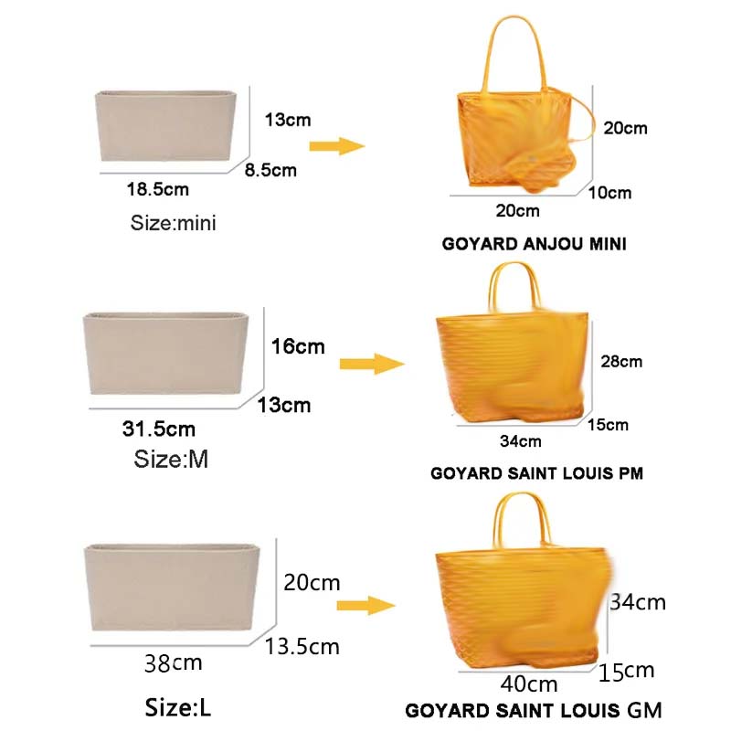 Filcowa torba z wkładką organi – Women Bags Goyard recenzja i cena